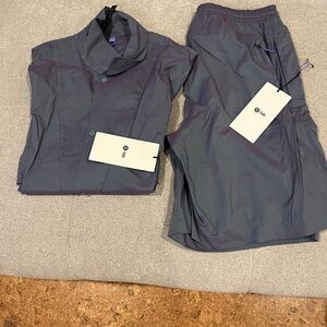 lululemon LAB lightweight rip stop Button Down jacket and short